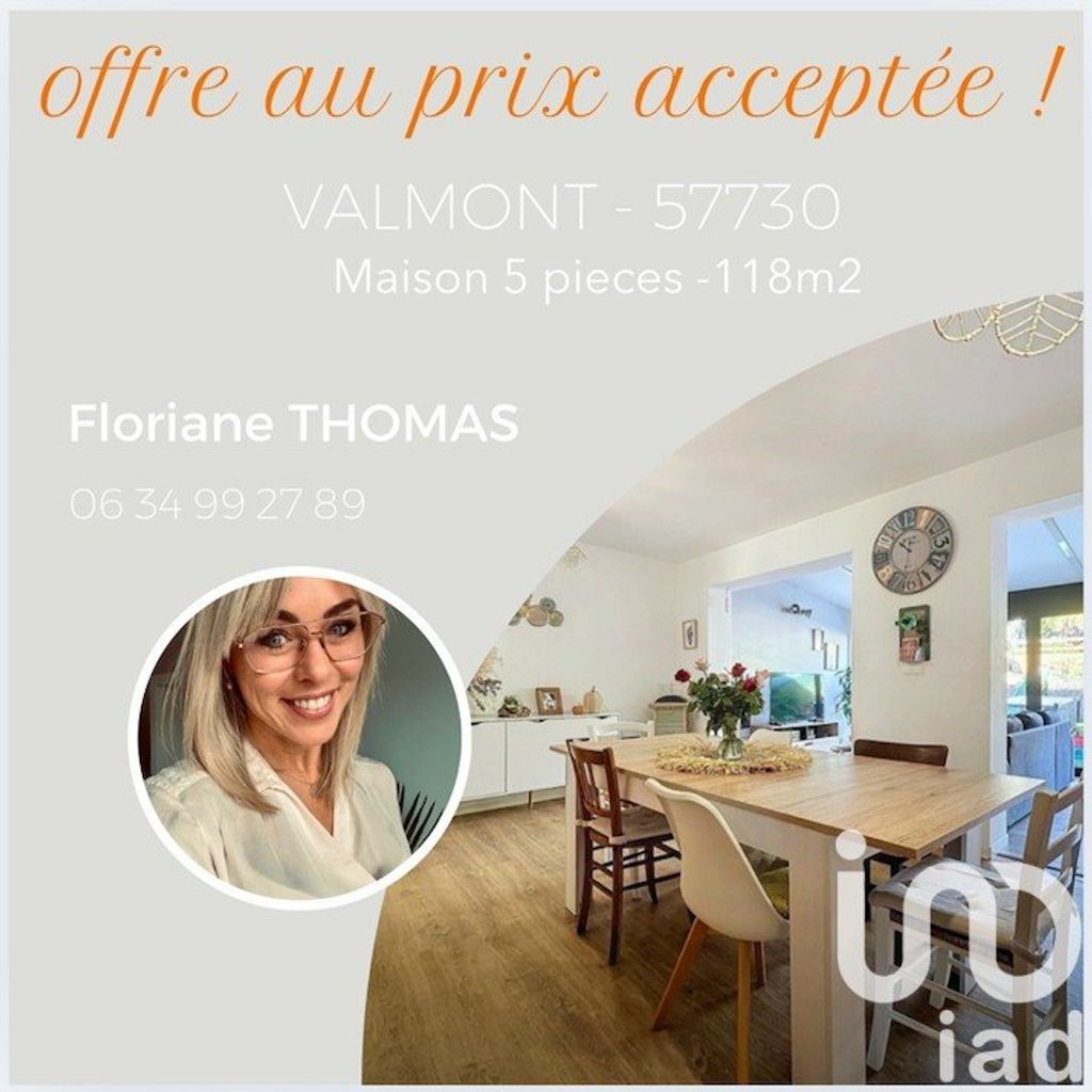 Achat maison à vendre 3 chambres 118 m² - Valmont