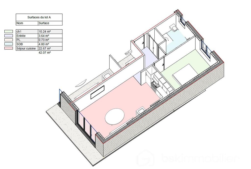 Achat appartement à vendre 2 pièces 42 m² - Montévrain