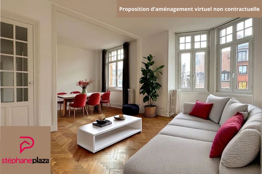 Achat appartement à vendre 3 pièces 89 m² - Lille