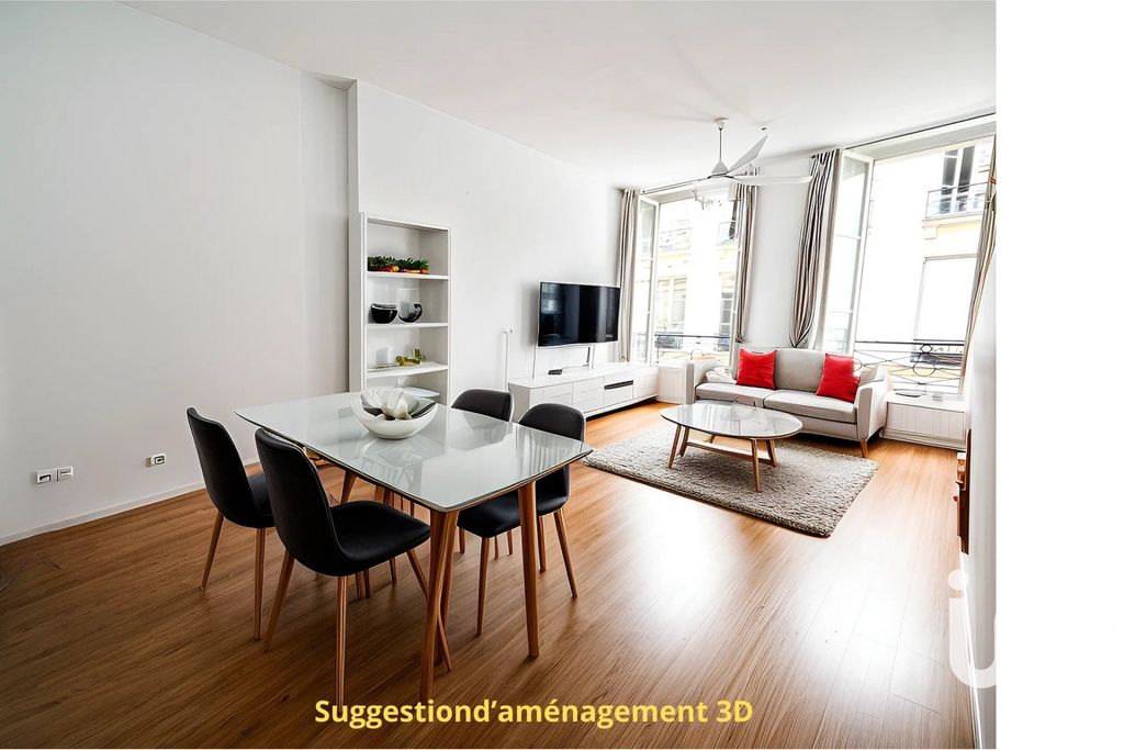 Achat appartement à vendre 2 pièces 57 m² - Paris 2ème arrondissement