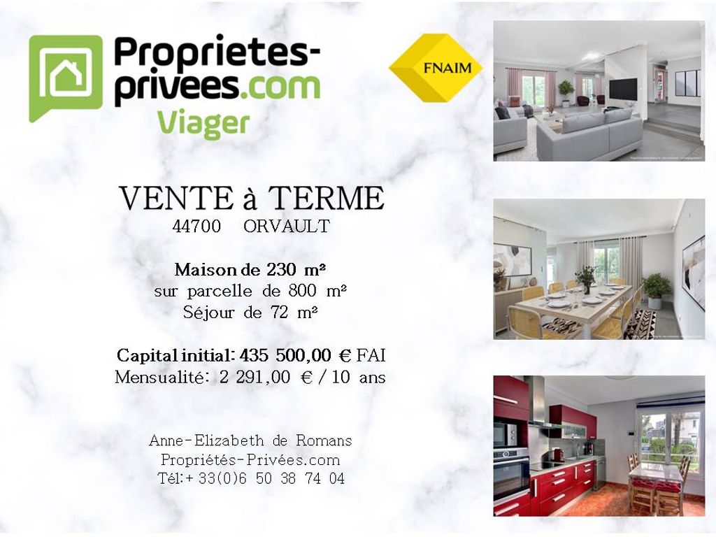 Achat maison à vendre 4 chambres 230 m² - Orvault