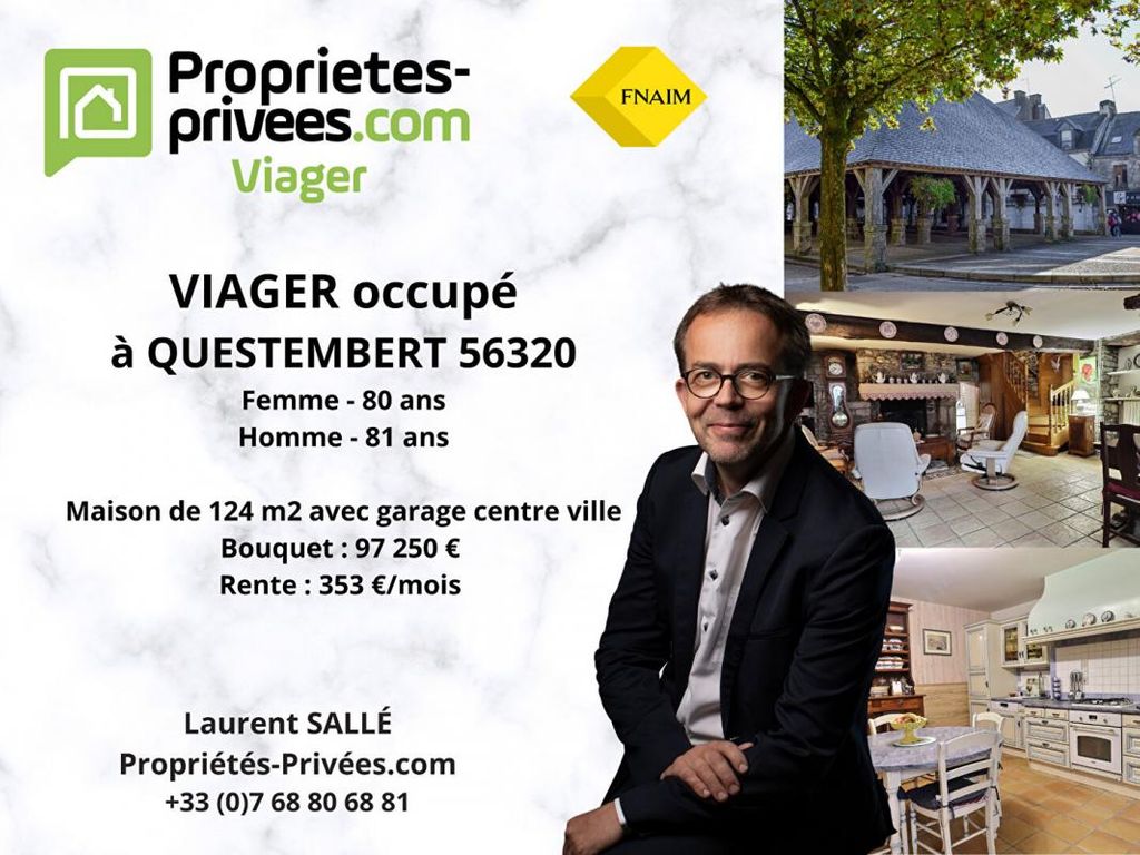 Achat maison à vendre 3 chambres 124 m² - Questembert