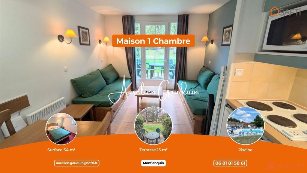 Achat maison à vendre 1 chambre 34 m² - Monflanquin