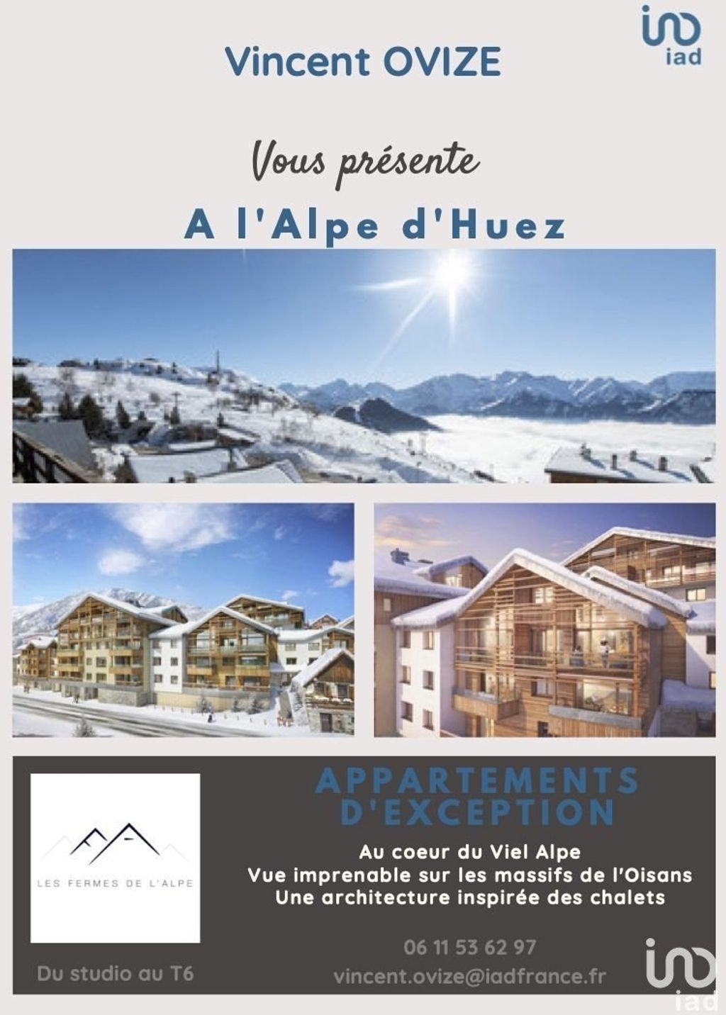 Achat appartement à vendre 4 pièces 121 m² - Huez