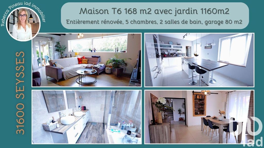 Achat maison à vendre 5 chambres 168 m² - Seysses