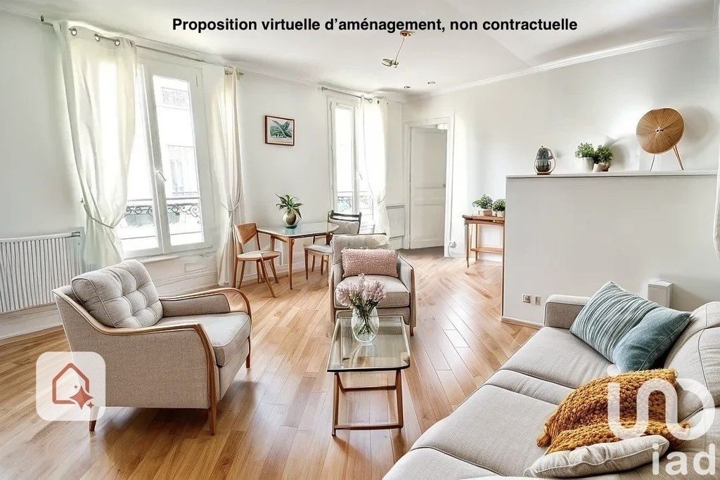 Achat appartement à vendre 3 pièces 55 m² - Paris 7ème arrondissement