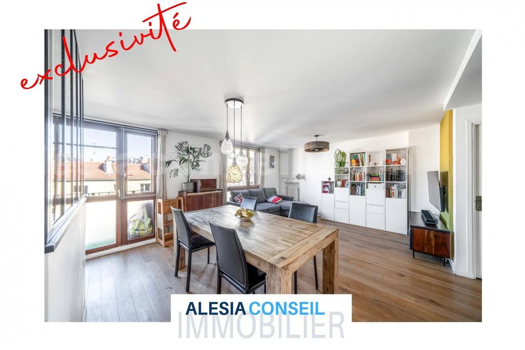 Achat appartement à vendre 3 pièces 67 m² - Paris 14ème arrondissement