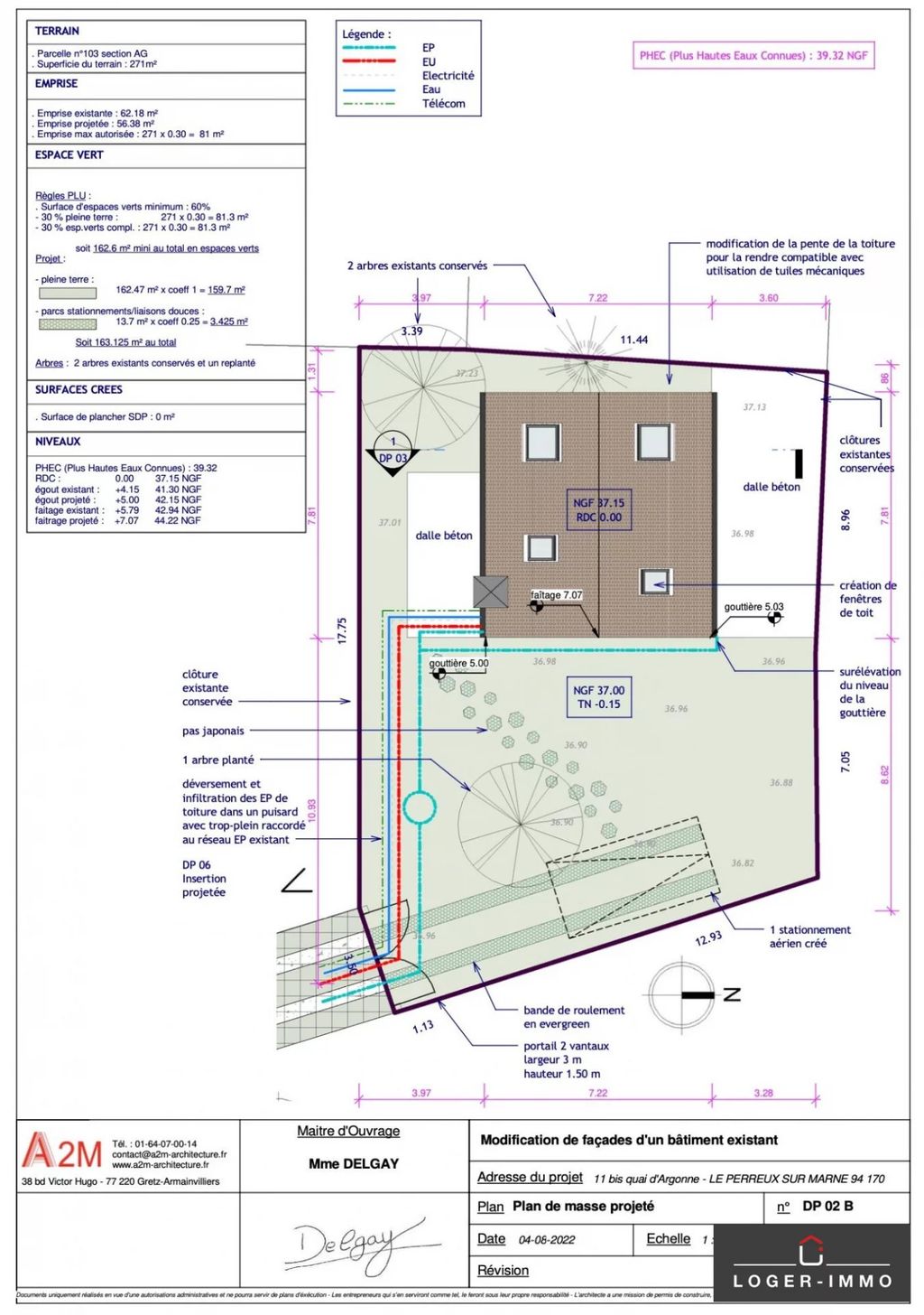 Achat maison à vendre 3 chambres 102 m² - Le Perreux-sur-Marne