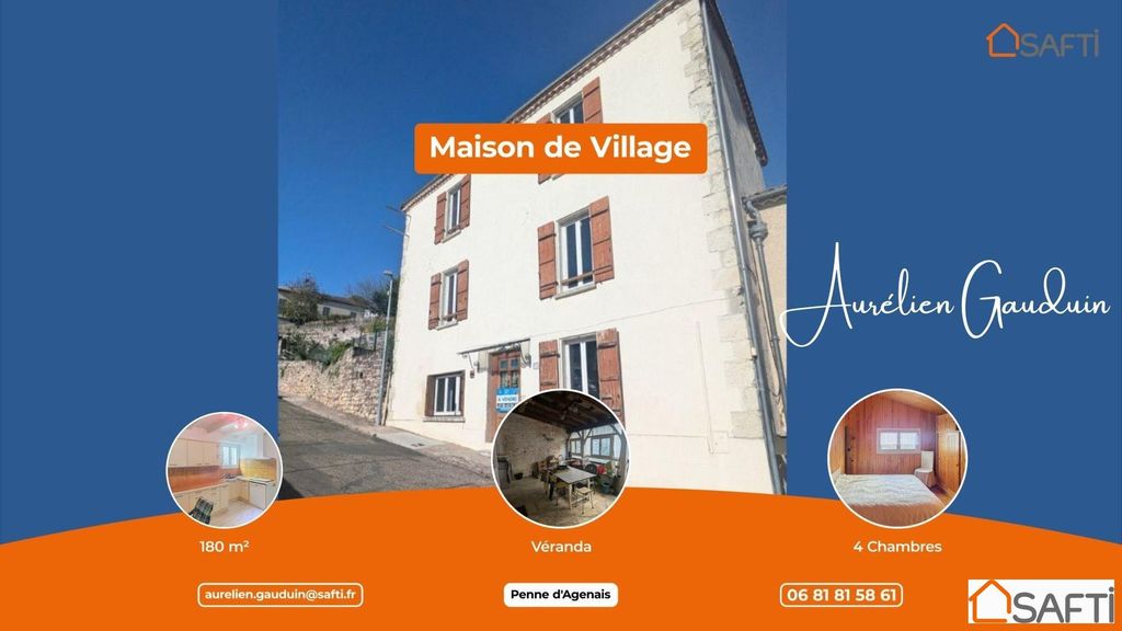 Achat maison à vendre 4 chambres 180 m² - Penne-d'Agenais