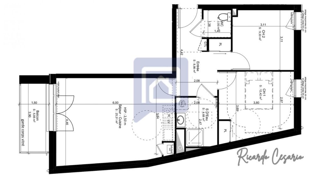 Achat appartement à vendre 3 pièces 62 m² - Douarnenez