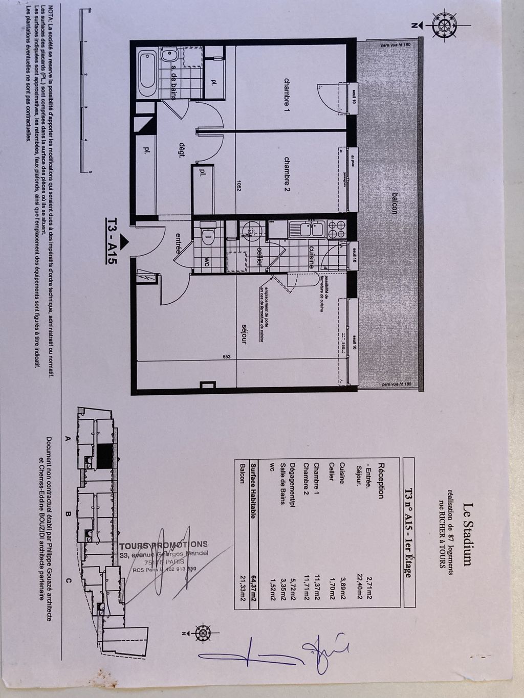 Achat appartement à vendre 3 pièces 65 m² - Tours