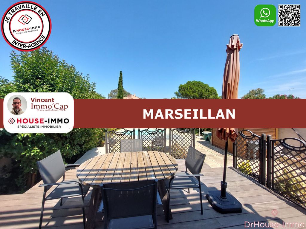 Achat maison à vendre 3 chambres 105 m² - Marseillan