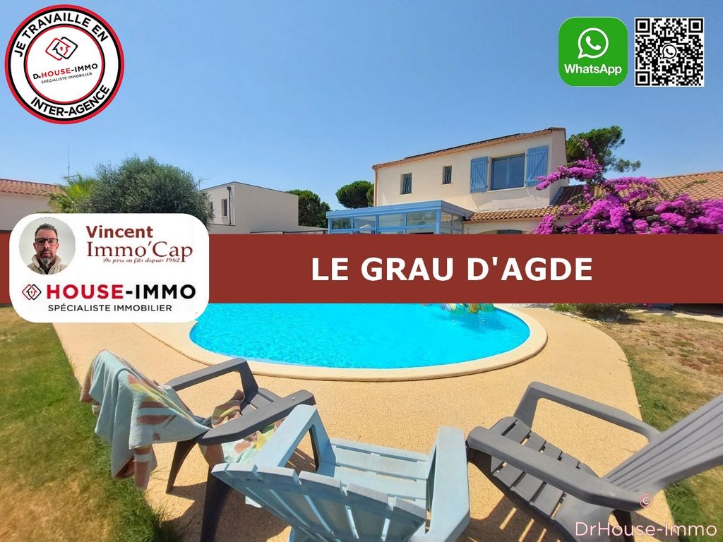 Achat maison à vendre 4 chambres 146 m² - Agde