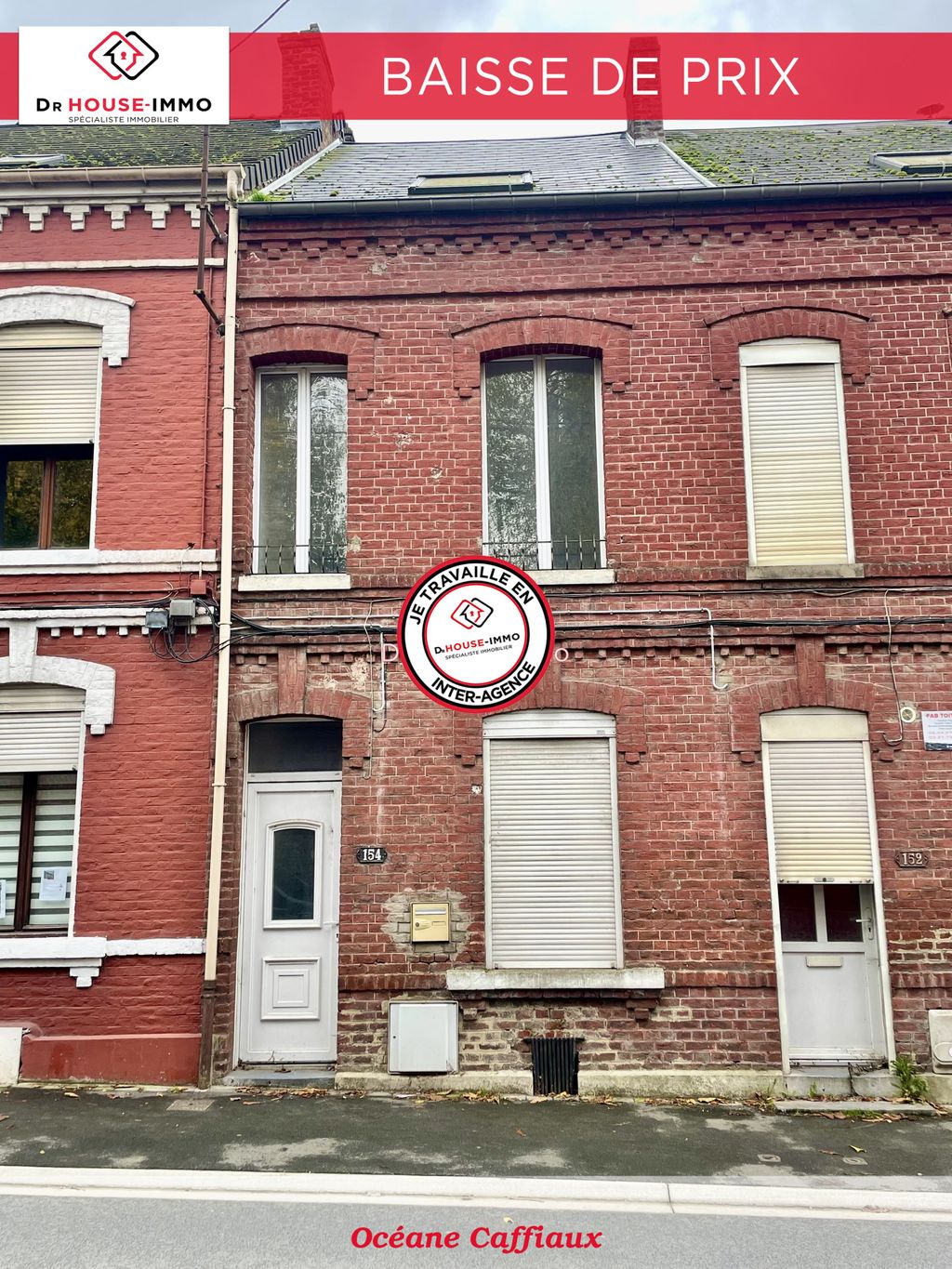 Achat maison à vendre 3 chambres 100 m² - Le Cateau-Cambrésis