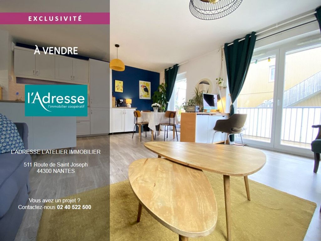 Achat appartement à vendre 3 pièces 62 m² - Nantes