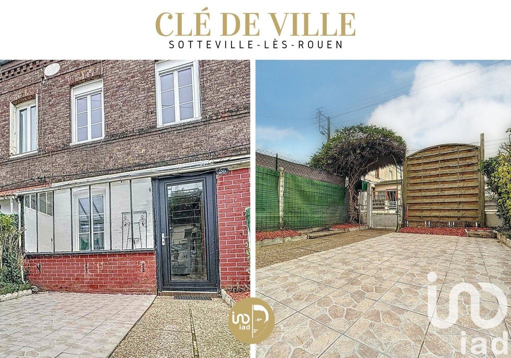 Achat maison à vendre 2 chambres 61 m² - Sotteville-lès-Rouen