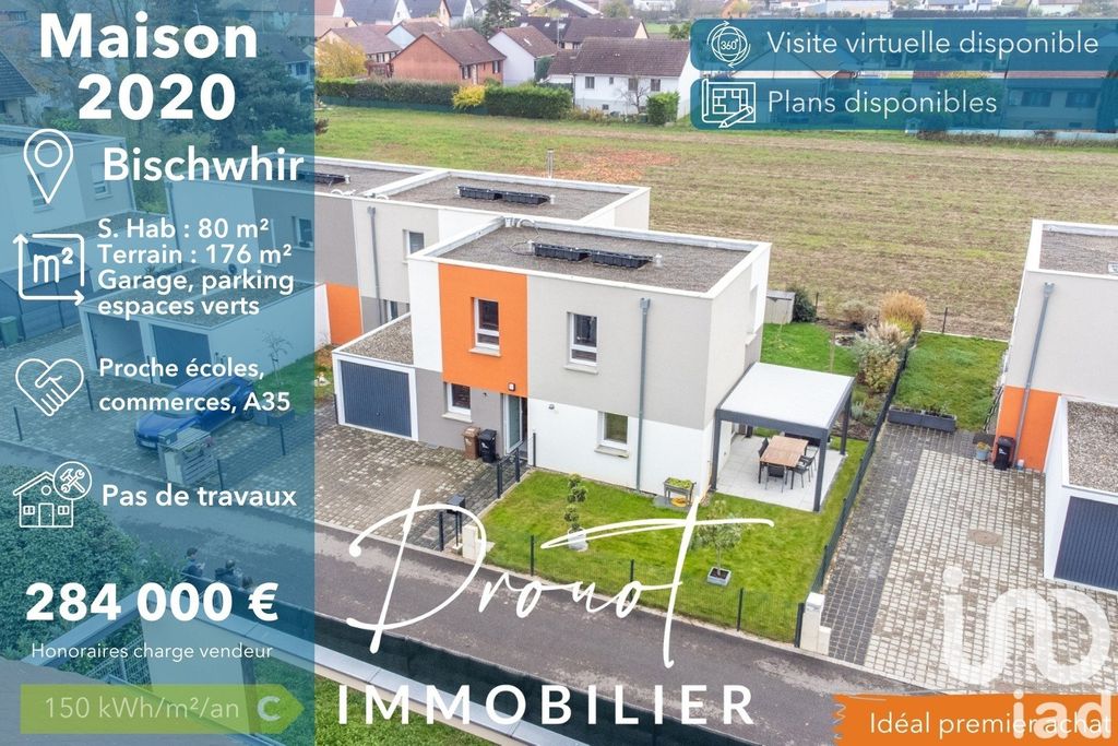 Achat maison à vendre 3 chambres 80 m² - Bischwihr