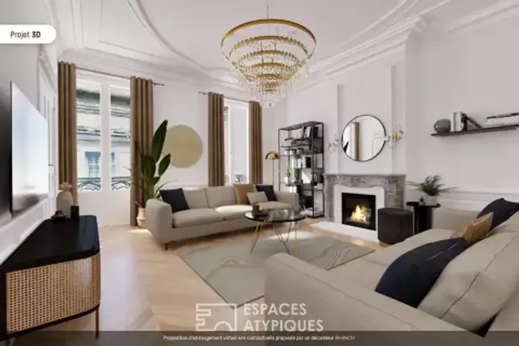 Achat appartement à vendre 5 pièces 134 m² - Lyon 2ème arrondissement