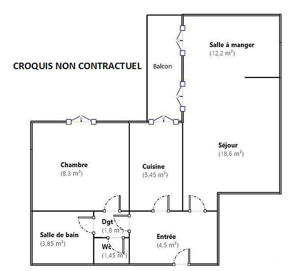 Achat appartement 3 pièce(s) Courbevoie