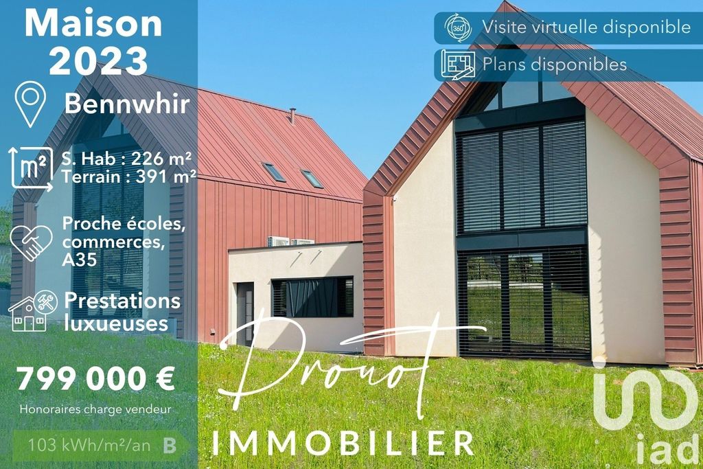 Achat maison à vendre 3 chambres 226 m² - Bennwihr