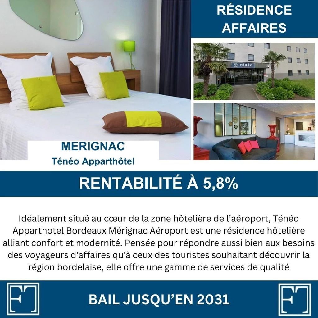 Achat studio à vendre 22 m² - Mérignac