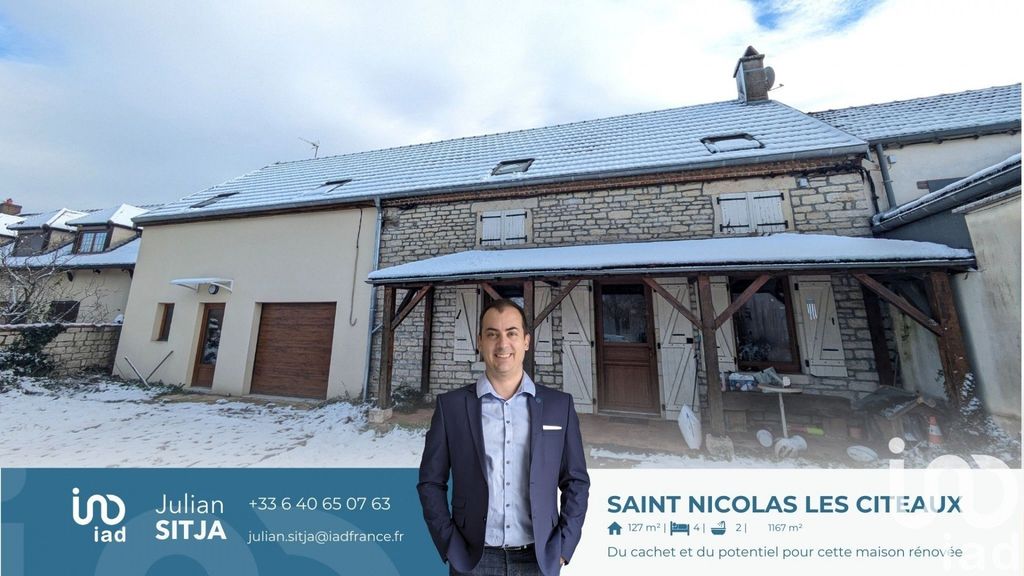 Achat maison à vendre 4 chambres 127 m² - Saint-Nicolas-lès-Cîteaux