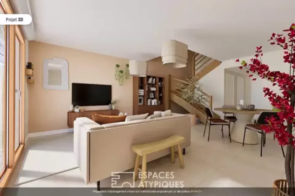 Achat duplex à vendre 4 pièces 93 m² - Sainte-Foy-lès-Lyon