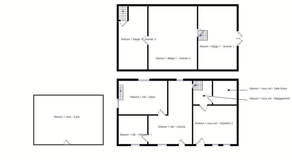 Achat maison à vendre 2 chambres 200 m² - Issamoulenc