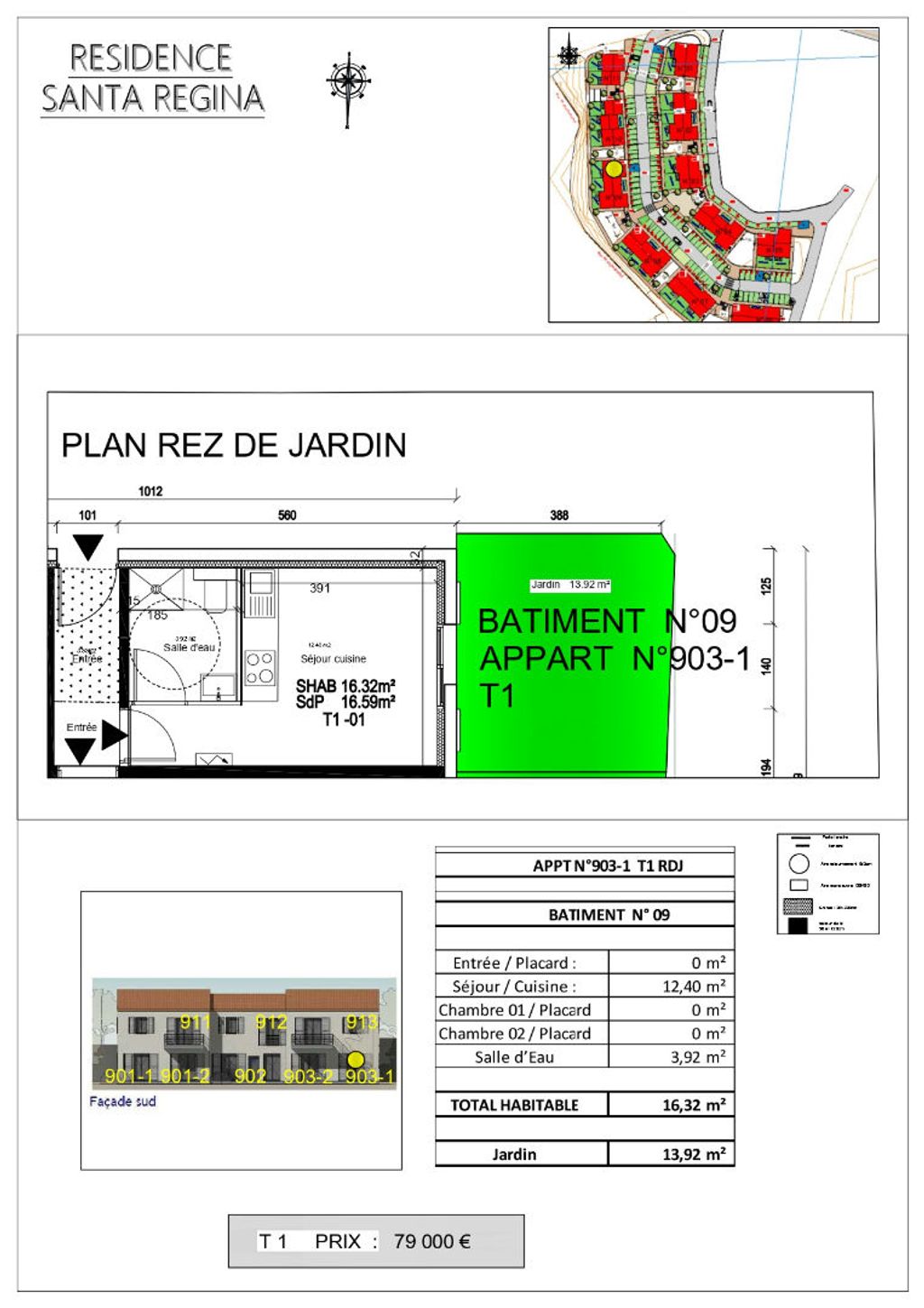 Achat studio à vendre 16 m² - Olmeta-di-Tuda