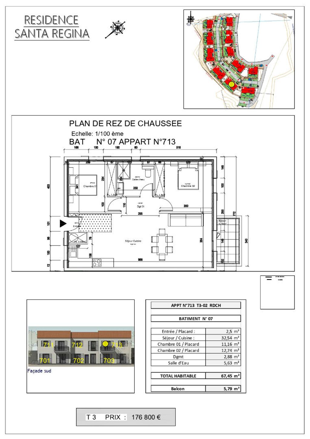 Achat appartement à vendre 3 pièces 69 m² - Olmeta-di-Tuda