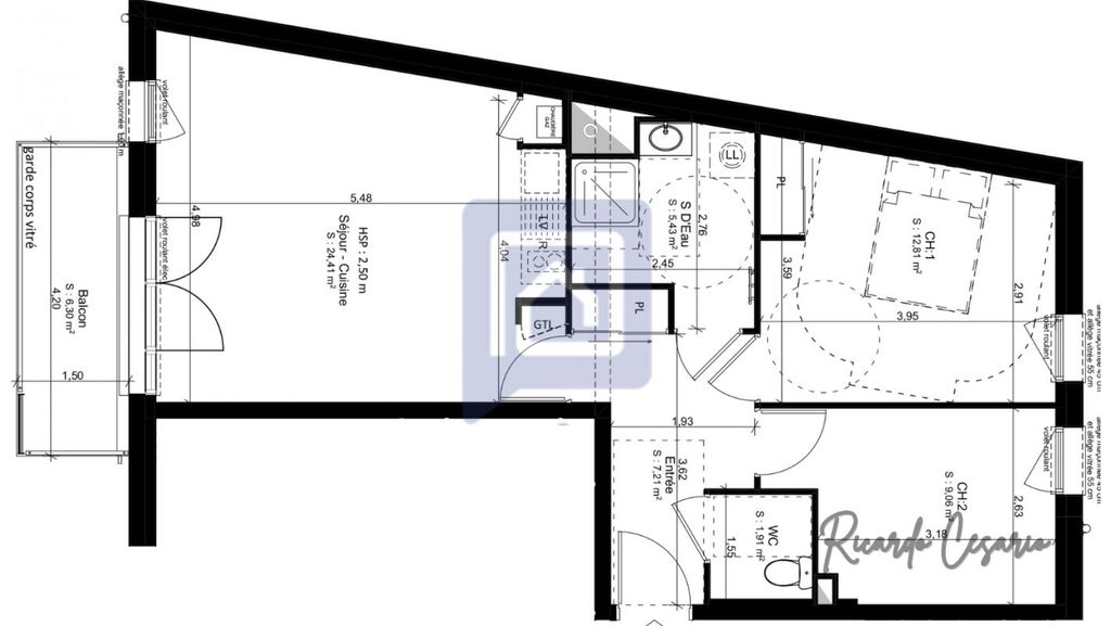 Achat appartement à vendre 3 pièces 60 m² - Douarnenez