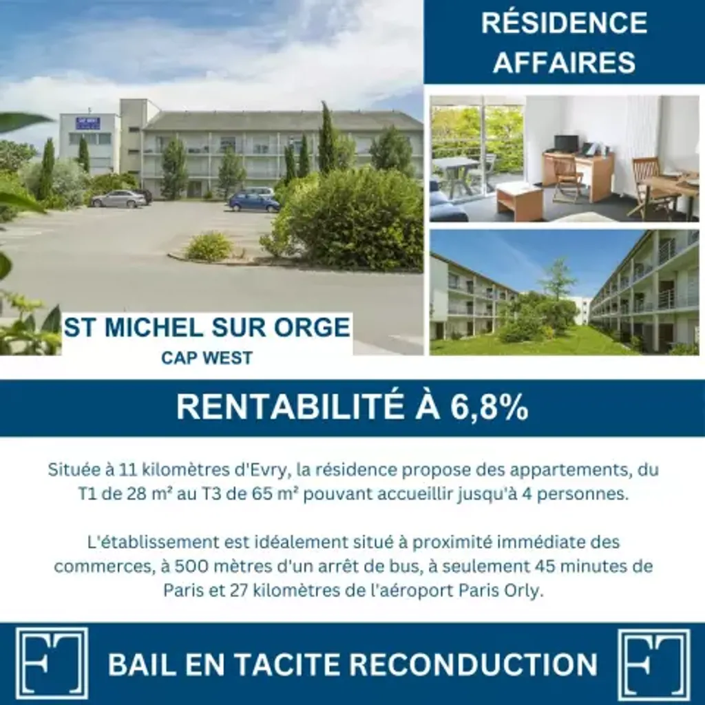 Achat studio à vendre 28 m² - Saint-Michel-sur-Orge