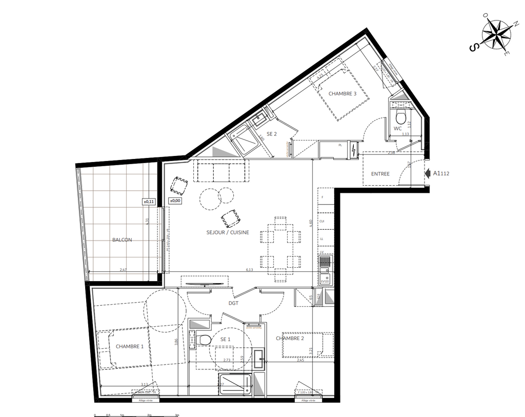 Achat appartement à vendre 4 pièces 79 m² - Saint-André-de-la-Roche