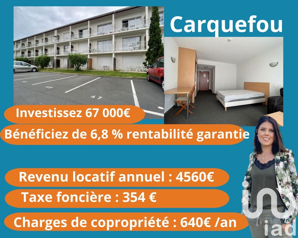 Achat appartement à vendre 3 pièces 27 m² - Carquefou