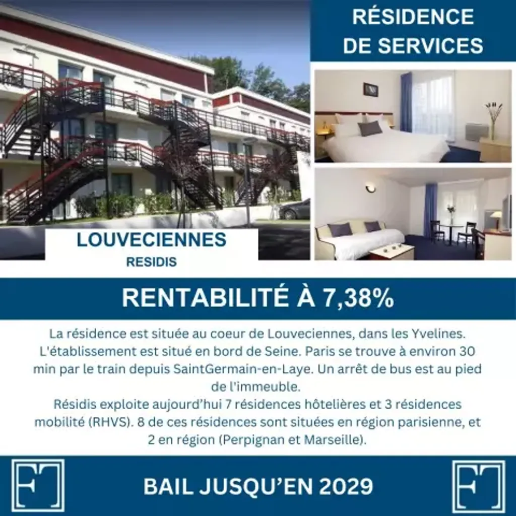 Achat appartement à vendre 2 pièces 44 m² - Louveciennes