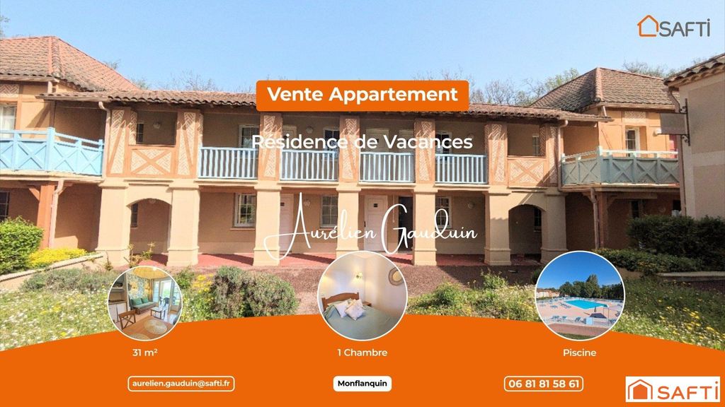 Achat appartement à vendre 2 pièces 32 m² - Monflanquin