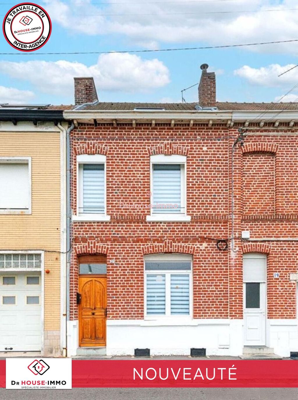 Achat maison à vendre 3 chambres 125 m² - Denain