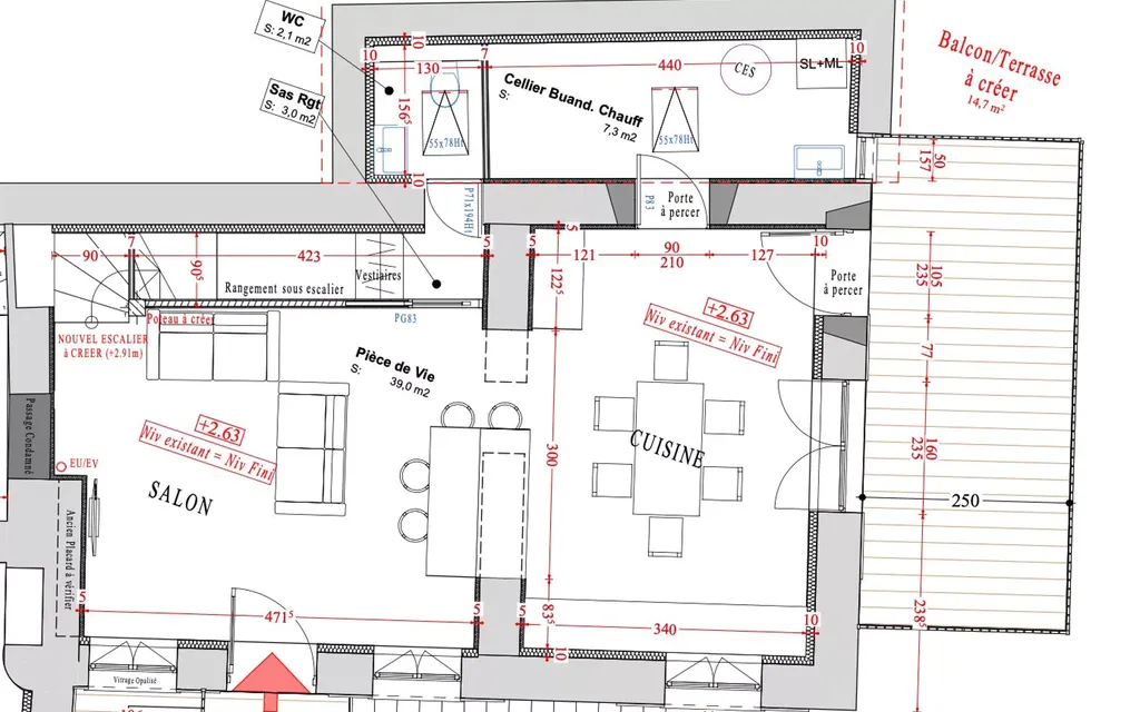 Achat duplex à vendre 4 pièces 103 m² - Champagne-au-Mont-d'Or