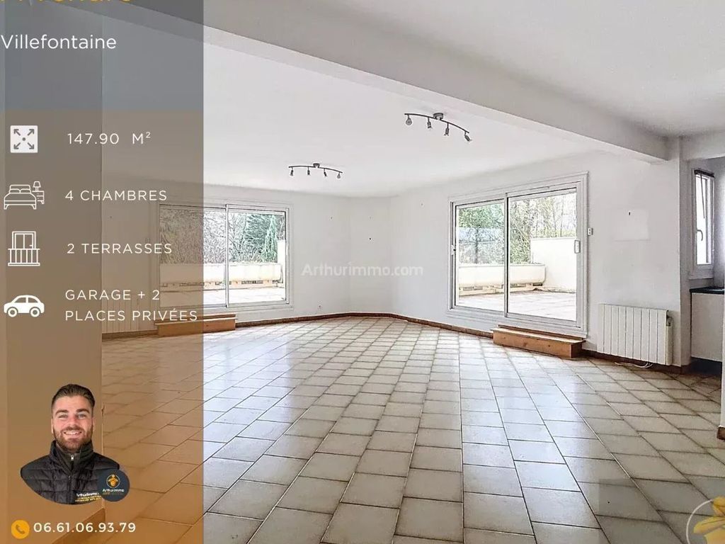 Achat appartement à vendre 7 pièces 147 m² - Villefontaine