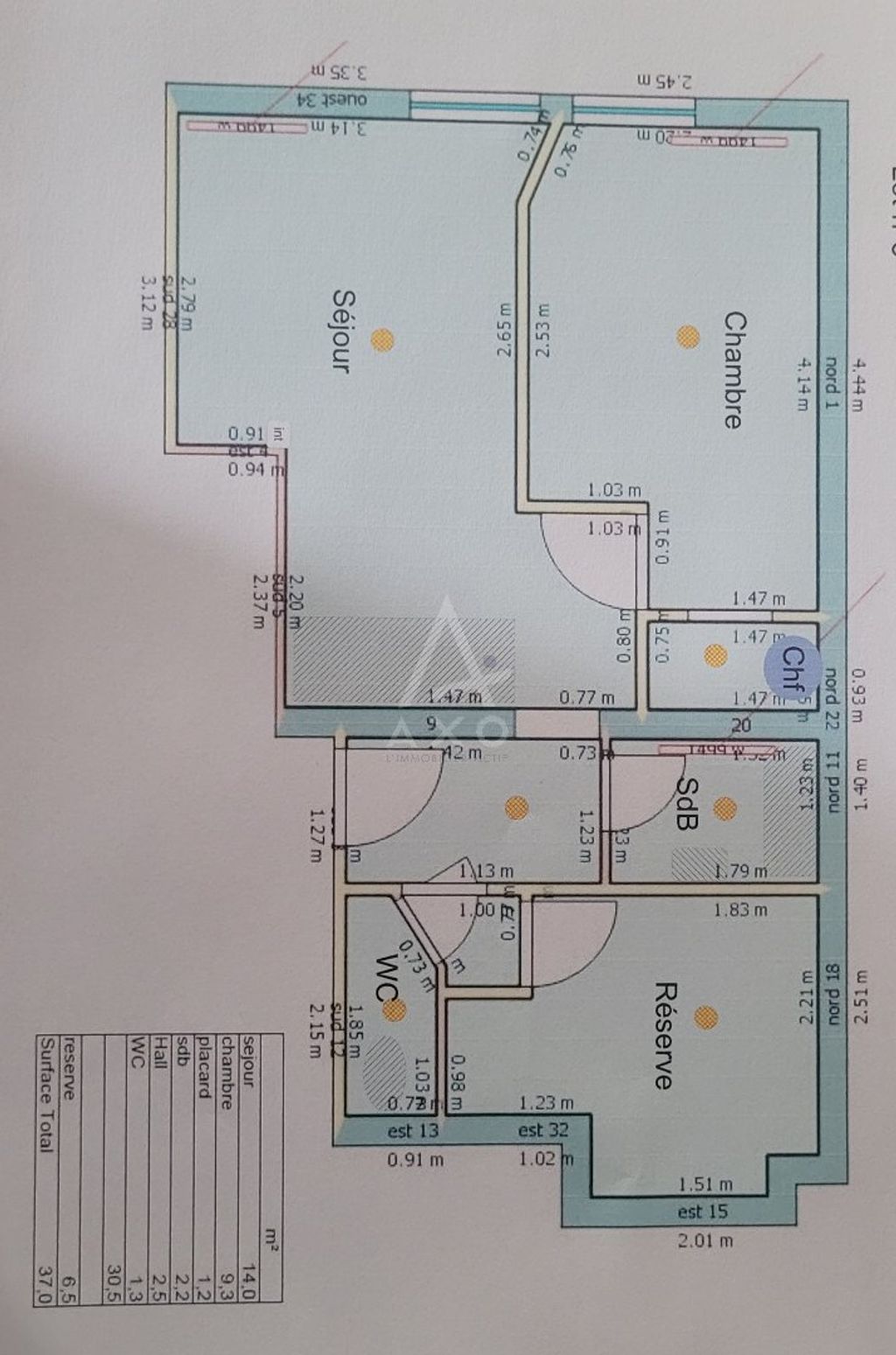 Achat appartement à vendre 2 pièces 37 m² - Cholet