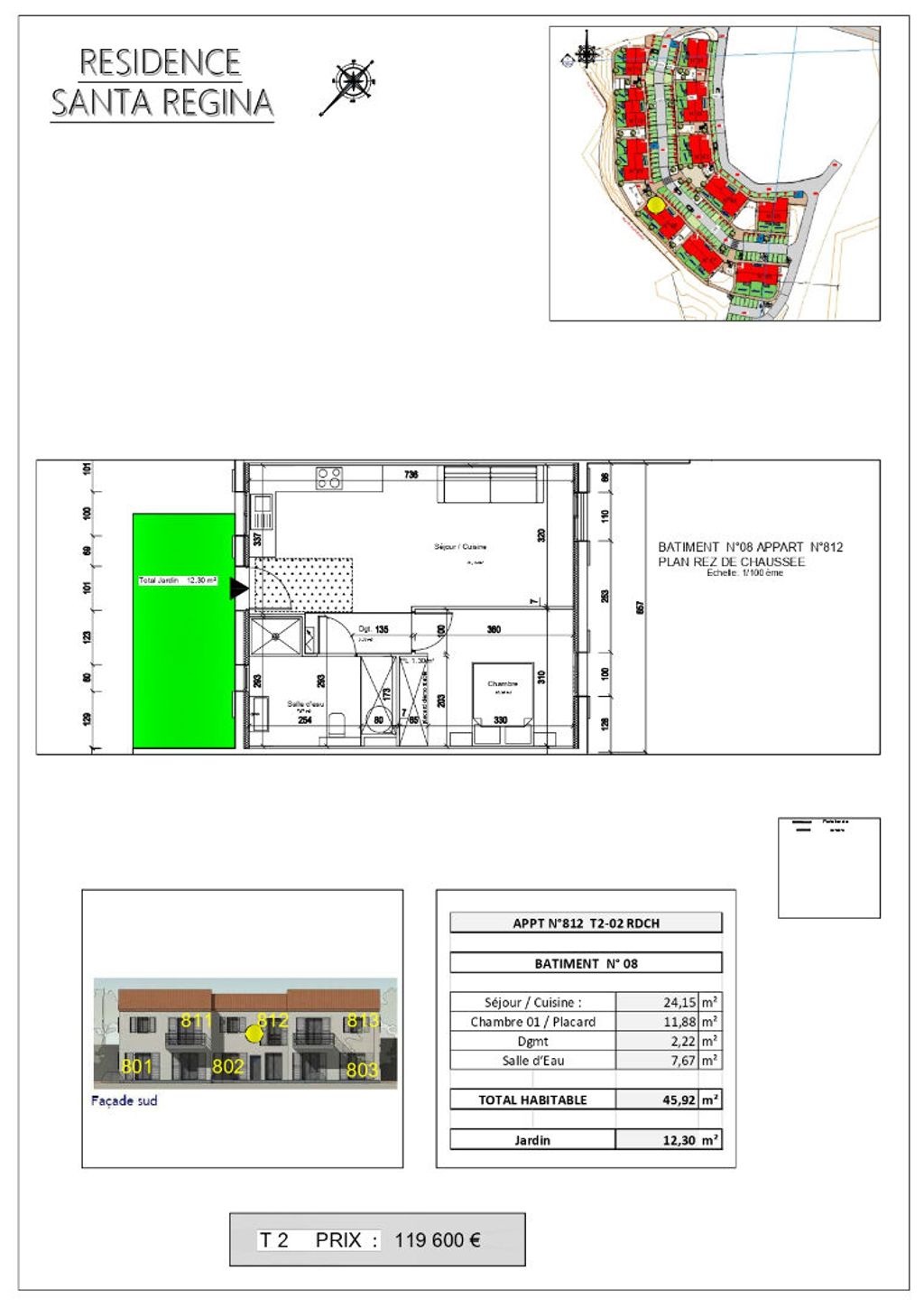 Achat appartement à vendre 2 pièces 46 m² - Olmeta-di-Tuda