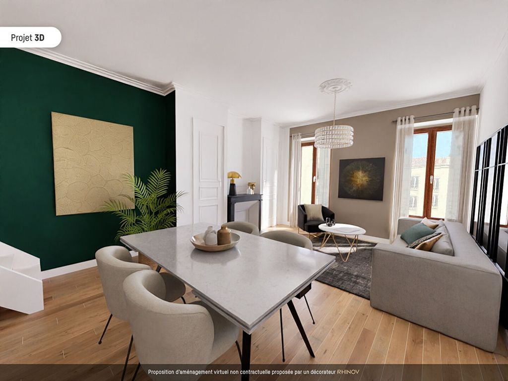 Achat duplex à vendre 4 pièces 75 m² - Lyon 3ème arrondissement