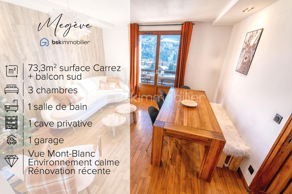 Achat appartement à vendre 4 pièces 73 m² - Megève