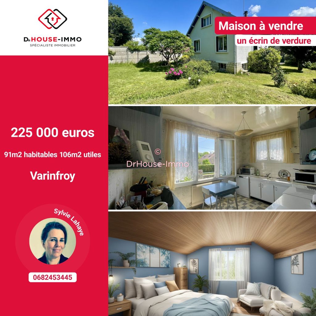 Achat maison à vendre 3 chambres 106 m² - Rouvres-en-Multien