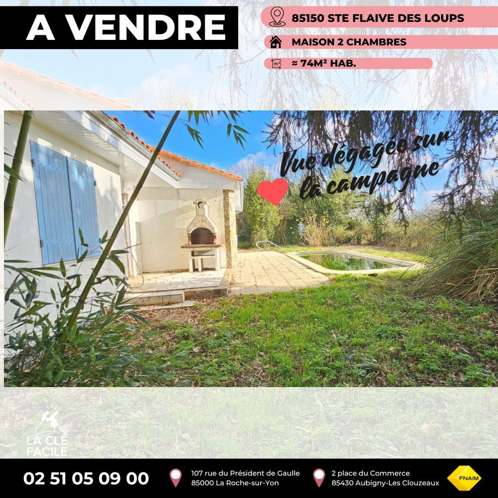 Achat maison à vendre 2 chambres 75 m² - Sainte-Flaive-des-Loups