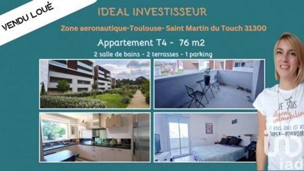 Achat appartement à vendre 4 pièces 77 m² - Toulouse