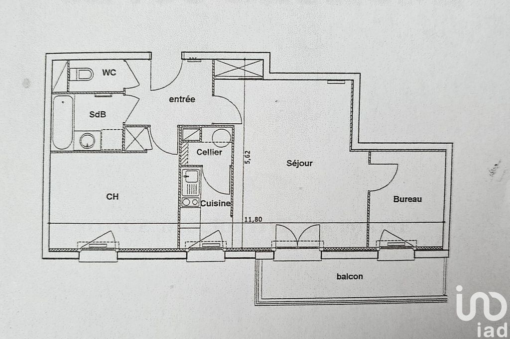 Achat appartement à vendre 2 pièces 54 m² - Béthune