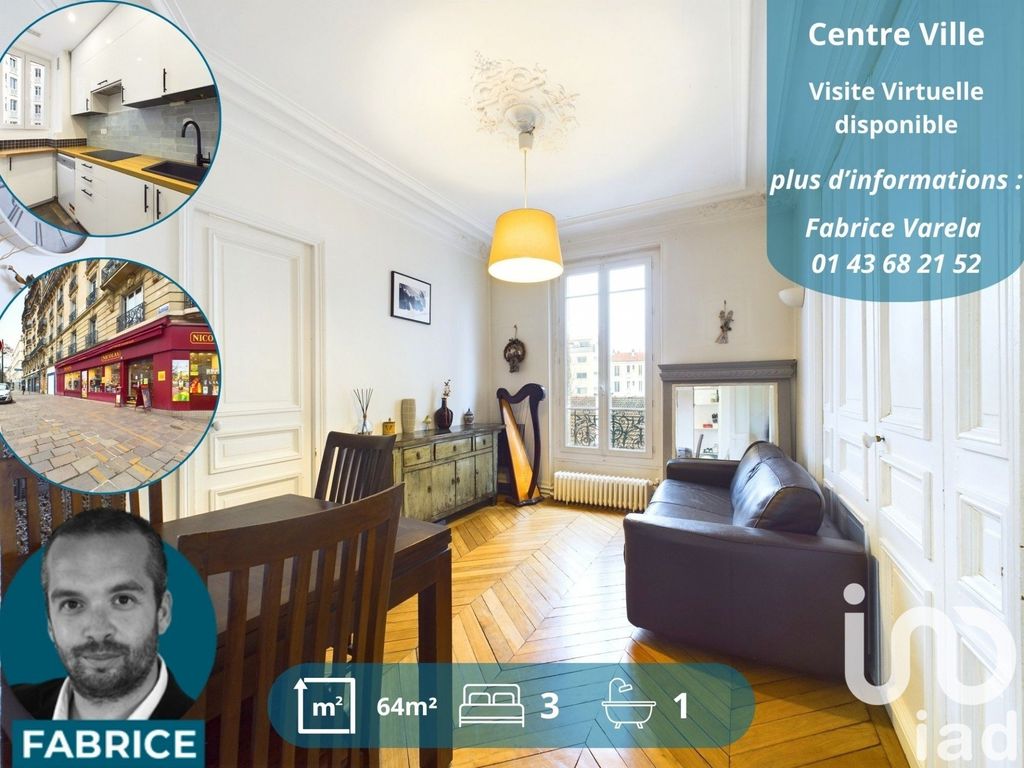 Achat appartement à vendre 3 pièces 64 m² - Charenton-le-Pont