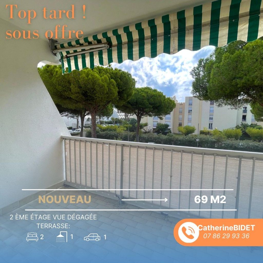 Achat appartement à vendre 3 pièces 71 m² - La Grande-Motte