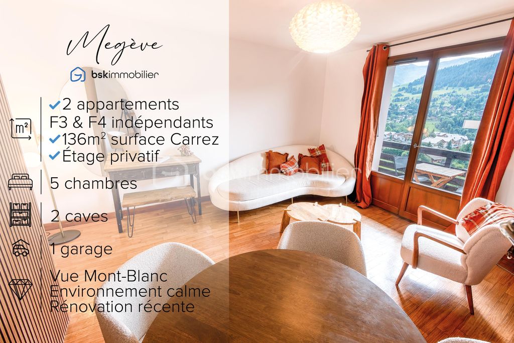 Achat appartement à vendre 7 pièces 137 m² - Megève